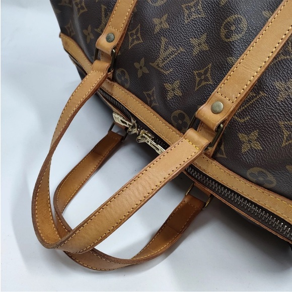Louis Vuitton Brown and Tan Monogram Duffel Bag - Picture 4 of 10